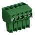 RS PRO 3.5mm Pitch 5 Way Right Angle Pluggable Terminal Block, Plug, Through Hole, Screw Termination