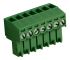 RS PRO 3.5mm Pitch 7 Way Right Angle Pluggable Terminal Block, Plug, Through Hole, Screw Termination