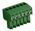 RS PRO 3.5mm Pitch 6 Way Right Angle Pluggable Terminal Block, Plug, Through Hole, Screw Termination
