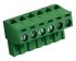RS PRO 5.08mm Pitch 6 Way Right Angle Pluggable Terminal Block, Plug, Through Hole, Screw Termination