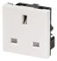 Weidmuller Black, White 1 Gang Plug Socket, 2+E Poles, 13A, Type G - British, Outdoor Use
