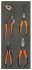 Bahco 4-Piece Plier Set, 180 mm Overall