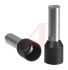 Altech Insulated Crimp Bootlace Ferrule, 12mm Pin Length, 3.9mm Pin Diameter, 6mm² Wire Size, Black