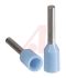 Altech Insulated Crimp Bootlace Ferrule, 6mm Pin Length, 1.2mm Pin Diameter, 0.34mm² Wire Size, Blue