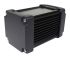 Caja para disipador de calor Takachi Electric Industrial de Aluminio Negro, 110 x 65.8 x 65.8mm, IP67