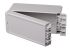 Bopla Bocube Series Light Grey ABS Enclosure, IP66, IP68, Light Grey Lid, 191 x 80 x 90mm