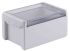 Bopla Bocube Series Light Grey Polycarbonate V0 Enclosure, IP66, IP68, IK07, Transparent Lid, 191 x 125 x 90mm