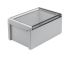 Bopla Bocube Series Light Grey Polycarbonate V0 Enclosure, IP66, IP68, IK07, Transparent Lid, 271 x 170 x 120mm