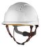JSP EVOLite White Safety Helmet with Chin Strap, Adjustable, Ventilated