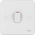 Schneider Electric White Rocker Light Switch, 1 Way, 1 Gang, Lisse