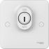 Schneider Electric White Key Operated Light Switch, 1 Gang, Lisse
