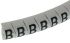 HellermannTyton HGDC Slide On Cable Markers, Black on White, Pre-printed "B", 1 → 3mm Cable