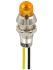 Sloan Yellow Panel Mount Indicator, 5 → 28V dc, 8.2mm Mounting Hole Size, Lead Wires Termination, IP68