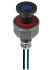 Sloan Blue Indicator, 24V dc, 6.2mm Mounting Hole Size, Lead Wires Termination, IP68