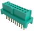 HARWIN Gecko Series Straight Through Hole Mount PCB Socket, 12-Contact, 2-Row, 1.25mm Pitch, Solder Termination