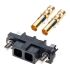 HARWIN Datamate Mix-Tek Series Straight Cable Mount PCB Socket, 2-Contact, 1-Row, 4mm Pitch, Crimp Termination