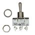 APEM Toggle Switch, Panel Mount, On-Off-On, SPDT, Screw Terminal, 400V ac