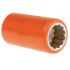 ITL Insulated Tools Ltd 16mm Isoleret standard top med 1/2 tomme fæste , L: 50 mm, VDE/1000V