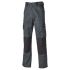 Dickies Everyday Grey/Black Men's Cotton, Polyester Trousers 42in