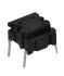 IP67 Black Flat Button Tactile Switch, Single Pole Single Throw (SPST) 50 mA 6.5 (Dia.)mm PCB