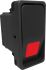 Carling Technologies Illuminated Double Pole Single Throw (DPST), On-None-Off Rocker Switch Panel Mount