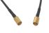 Cable coaxial RG174 Telegartner, 50 Ω, con. A: PYMES, Hembra, con. B: PYMES, Hembra, long. 1m Negro