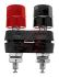 Abbatron 30A, Black, Red Binding Post With Brass Contacts and Tin Plated