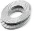 Zinc Carbon Steel Wedge Lock Locking & Anti-Vibration Washer, M4