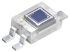 Phototransistor, Osram Opto, lumière visible + IR, SFH 3400-Z, 120°, Montage en surface, boîtier DIP