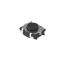 Érintőkapcsoló Fekete, Gomb, Egypólusú egyáramkörös (SPST), 50 mA, 1.4mm 0.4mm, Felületre szerelhető