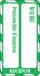 Brady White on Green Safety Inspection Tag, French Language, 20 per Pack