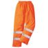 Pracovní kalhoty Unisex velikost XL v pase, délka nohavice 31in, Oranžová, vodotěsné, Polyester