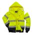 Portwest Herren Warnschutz Bomberjacke Wasserdicht, Polyester Gelb, Futter PET, Größe M