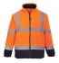 Portwest Herren Warn-Fleece-Jacke, Fleece Marineblau/Orange, Größe L