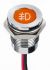 APEM LED Schalttafel-Anzeigelampe Orange 12V dc, Montage-Ø 14mm, Leiter