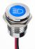 Apem Blue Panel Mount Indicator, 12V dc, 14mm Mounting Hole Size, Lead Wires Termination, IP67