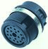 Binder 微型圆形连接器插座, 6芯, 面板安装, 焊接, IP40, 99-0620-00-06