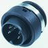 Binder Circular Connector, 12 Contacts, Panel Mount, Miniature Connector, Socket, Male, IP40, 678 Series