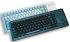 CHERRY Trackball-tastatur, med kabel, Sort, PS/2 Kompakt, QWERTZ, 370 x 139 x 20mm