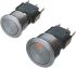Schurter Single Pole Double Throw (SPDT) Momentary Blue LED Push Button Switch, IP40, IP67, 22 (Dia.)mm, Panel Mount,