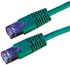 Roline Green Cat6 Cable, S/FTP, Male RJ45/Male RJ45, Terminated, 10m