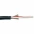 3M 1.27mm 14 Way Round Ribbon Cable, Black Sheath, 16.5 mm Width, 30m Length