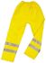 Delta Plus Yellow Waterproof Hi Vis Work Trousers, 32in Waist Size