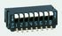Nidec Components PCB-Montage DIP-Schalter Piano 8-stellig, 1-poliger Ein/Ausschalter, Kontakte vergoldet 100 mA @