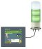 Schneider Electric Harmony XVG Series Clear Buzzer Signal Tower, 3 Lights, 5 V, Base Mount