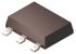 Infineon BSP60H6327XTSA1 PNP Darlington Transistor, 1 A 45 V HFE:1000, 3 + Tab-Pin SOT-223