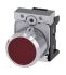 Siemens SIRIUS ACT Series Red Momentary Push Button Head, 22mm Cutout, IP66, IP67, IP69K