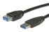 Roline Male USB A to Female USB A USB Extension Cable USB 3.0, 0.8m