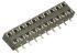 HARWIN Straight Surface Mount PCB Socket, 16-Contact, 2-Row, 2mm Pitch, Solder Termination