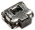 C & K IP40 Black Button Tactile Switch, SPST 50 mA 1.7mm Surface Mount